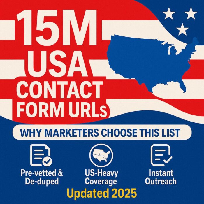 15M contact form website addresses unique verified