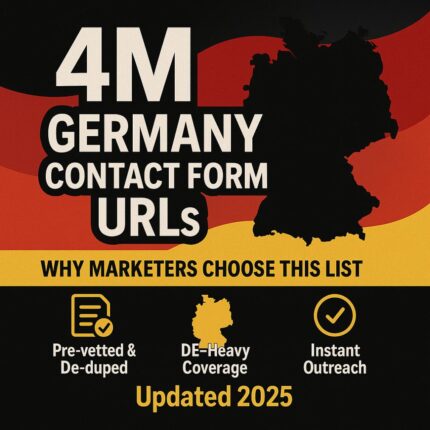 unique verified 4 million germany website contact form urls
