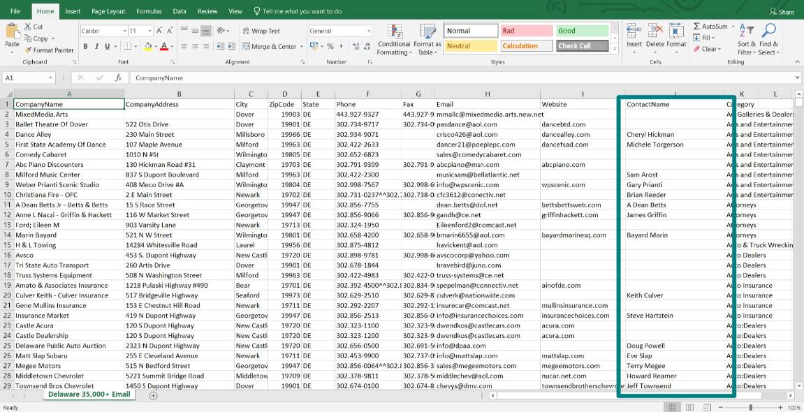 usa b2b massive database