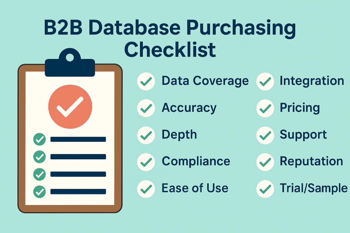 checklist of buying database of leads