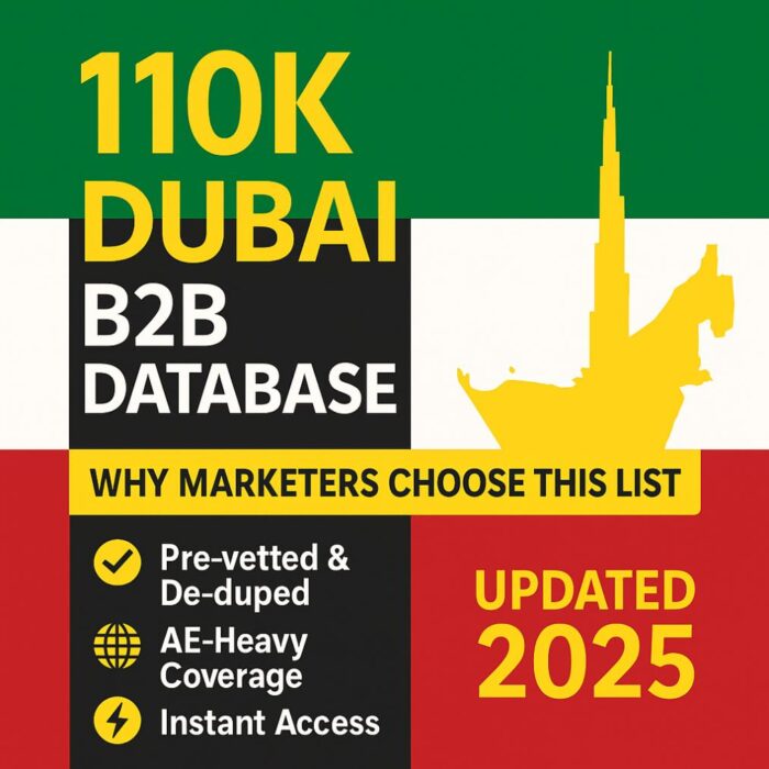 dubai b2b database 110000 contacts